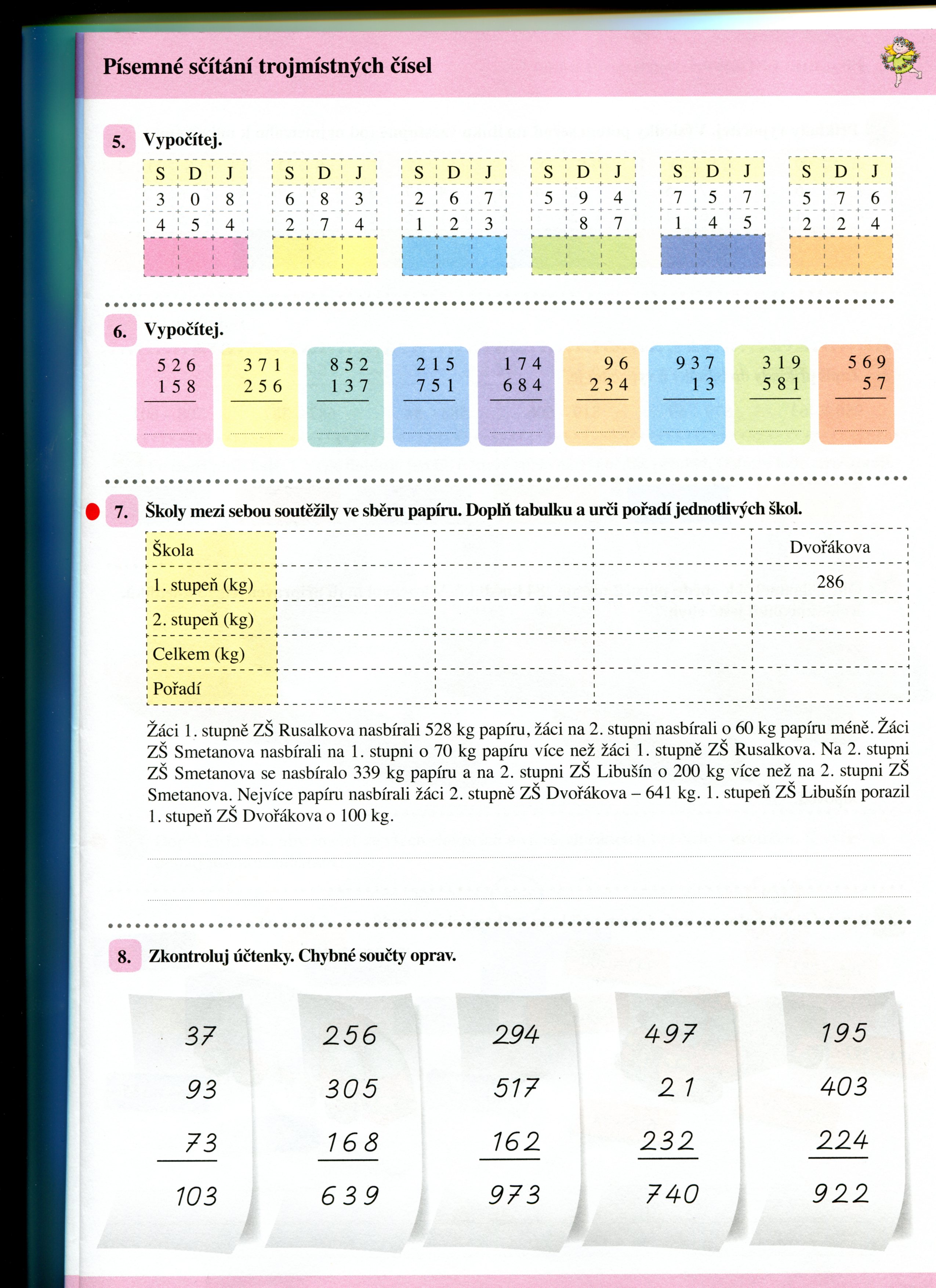 MATEMATIKA - 3. A - Učební materiály - 3. A - Učební materiály - Škola - Základní škola Havlíčkův Brod, V Sadech 560